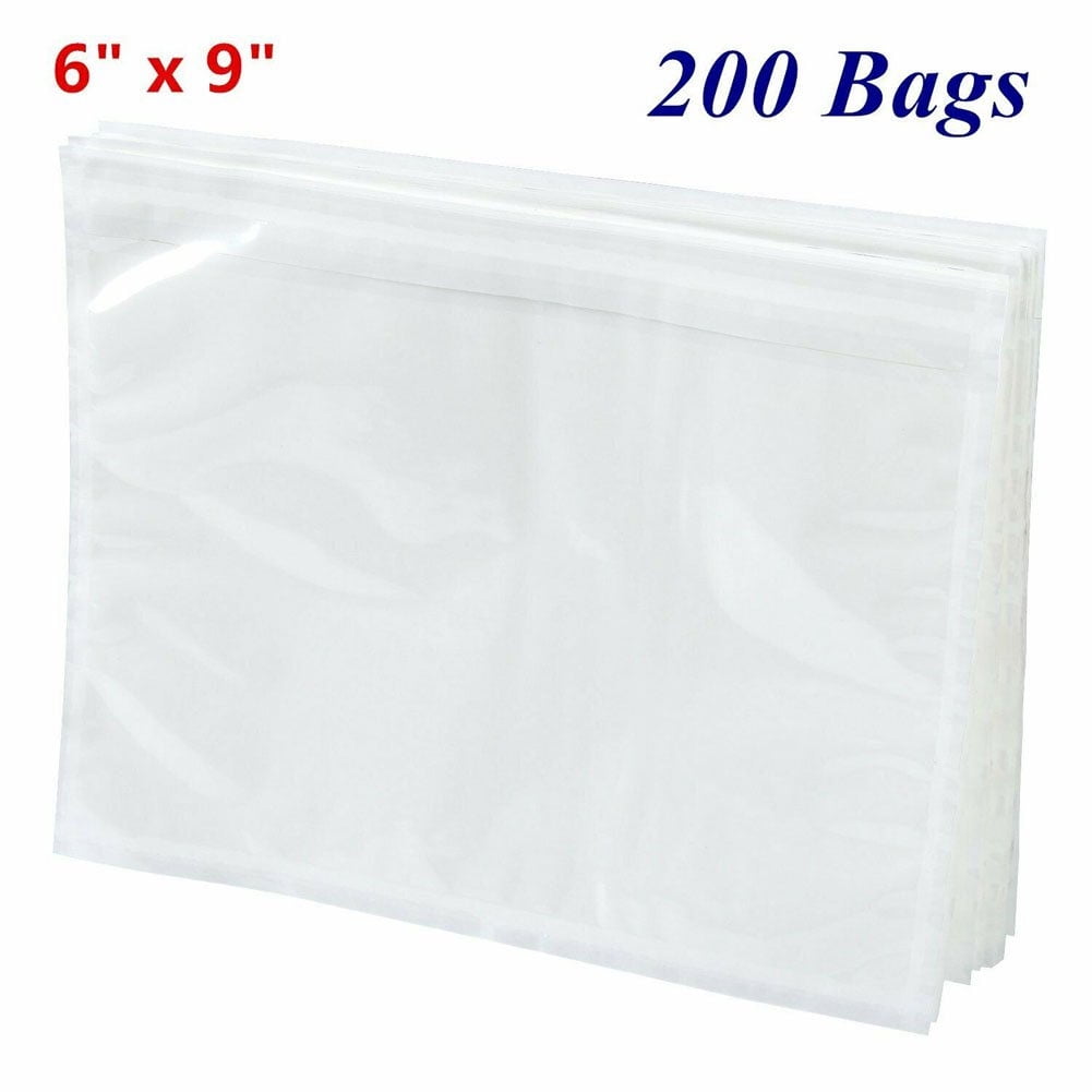 SJPACK 6 x 9 Clear Adhesive Top Loading Packing List Invoice Pouch, Label Envelopes  Pouches Shipping Label Enclosed Envelope (200 Pack) - Walmart.com
