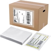 SJPACK 6 x 9 Clear Adhesive Top Loading Packing List/Shipping Label Envelopes 100 Pack
