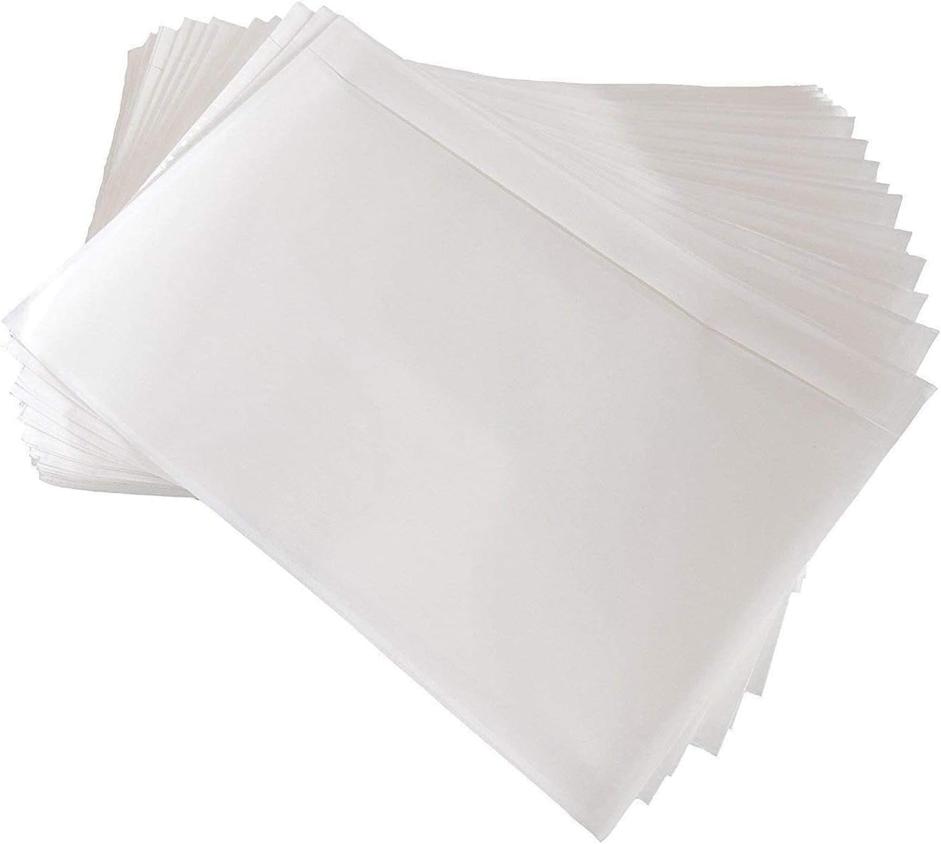 SJPACK 6" x 9" Clear Top Loading Packing List Enclosed Invoice Labels Pouches,Self Adhesive Shipping Label Envelopes(2000 Pack)