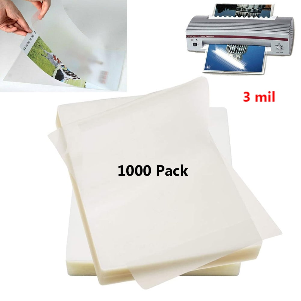 Sjpack Thermal Laminating Pouches, Letter Size 8.9 inch x 11.4 inch, 3 Mil Thick, Clear Laminating Sheets, for Home, Office & School, 100 Packs, Size
