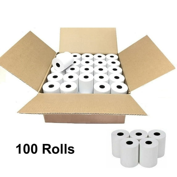 SJPACK Thermal Paper 2 1/4" x 50' Pos Receipt Paper, 100 rolls Cash Register Roll Blank