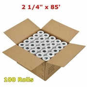 SJPACK Thermal Paper Rolls 2-1/4" x 85' Pos Receipt Paper, 100 rolls Cash Register Roll(Size: 2.25" x 85 ft)