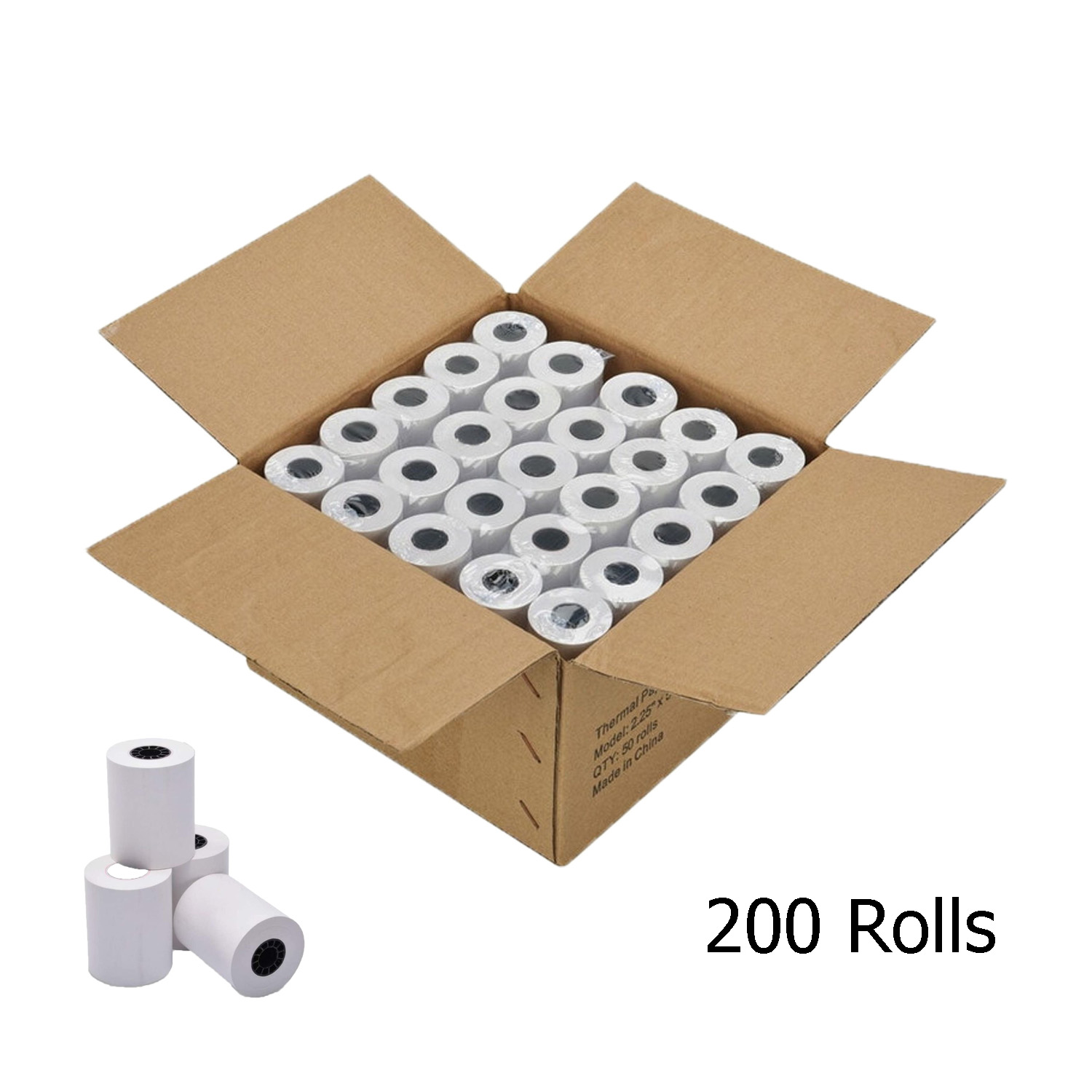 Azure Zone Thermal Paper Rolls – 2-1/4" X 85', 100 Rolls For POS & Cash Registers