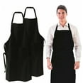 thumbnail image 1 of SJPACK Unisex Apron - 20 Pcs Black Apron with 2 Pockets for Kitchen Crafting BBQ Drawing Cooking, 1 of 6
