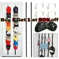 thumbnail image 1 of SJPACK Upgraded Baseball Cap Hat Rack ,Multifunctional Wall Door Hanger Holder Storage Organizer 16 Hooks,Space Saving for Door, Bedroom, Closet, 1 of 8