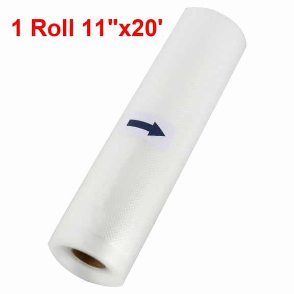 SJPACK Vacuum Sealer Bags Rolls, 1 Roll 11"x20' Food Saver Food Storage Clear Embossed BPA-Free Bags