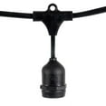 thumbnail image 1 of SJTW Heavy Duty Commercial Grade Patio Light Stringer E26 Socket Outdoor Patio Use with 4” Drop Sockets (50 ft, 24” Spacing, 25 Sockets), 1 of 5