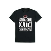 SJU Saint Joseph's University Hawks Straight Outta T-Shirt Black