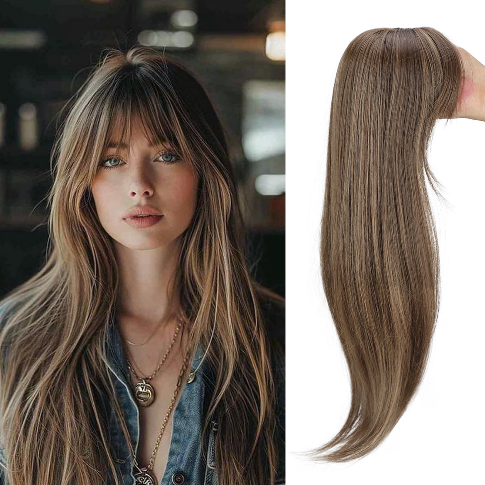 SJXHJH Lace Front Wigs Human Hair Hair Toppers for Women 360 3D Topper ...