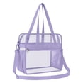 thumbnail image 1 of SJYYTT 1Pc Clear Bag for Stadium Events,Transparent Bag for Work Sports Games Concerts Travel Gym,12X6X12 Inches Tote Bag with Detachable Reinforced Strap,Clear Tote Bag Clear Bag Stadium Approved, 1 of 5