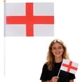 thumbnail image 1 of SJYYTT 1Pc England Hand Held Flags for Soccer Decorations 2026,The English Small Stick Flags with 11.8" Poles for National Day Sports Events Party Celebration Decor 11.81"X8.27", 1 of 5