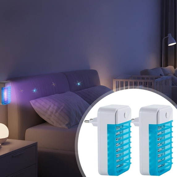 SJYYTT 2026 Upgraded Bug Zapper Indoor Plug In Powerful Uv Fly Zapper Indoor & Mosquito Zapper Indoor Home - Safe, Odorless Flying Insect Trap for Bedroom, Living Room, Kitchen & Office,2 Pack