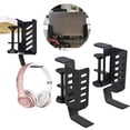 thumbnail image 1 of SJYYTT 2Pc Desk Side Vertical Laptop Stand,No Drill Laptop Desktop Mount,Hanging Laptop Holder for Desk Side,Clamp On Desk, 1 of 7