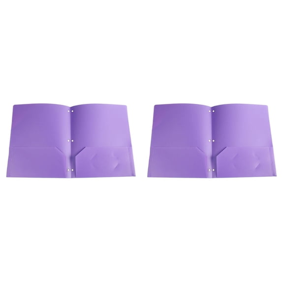 SJYYTT Folder with Plastic Sleeves File Folders Manila Middle Pronged with Holes Filing Cabinet Folders File Cabinet Folders Plastic File Folders Plastic Pocket Folders Purple Folders 11.5"X9.5"