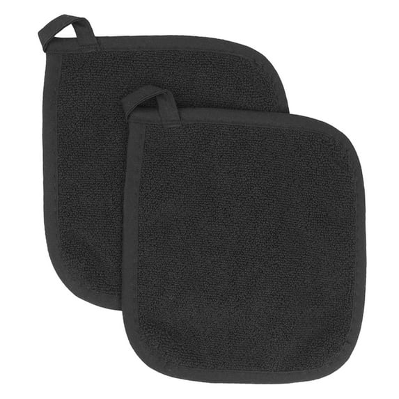 SJYYTT Hot Pads Pot Holders, 2 Pcs Heat Resistant Potholders, Cotton Terry Cloth Oven Pot Holders for Kitchen, Camping Accessories Cooking, Baking 2Pcs Pocket Pot Holders Cotton Heat Potholder Multip