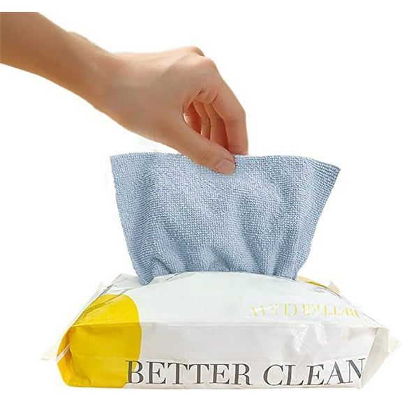SJYYTT Microfiber Cleaning Cloths, 20 Pack Cleaning Towels for Kitchen, Lint Free, Scratch-Free, Highly Absorbent, And Reusable Cleaning Rags for House, Window And Glass, Cars, 8.65’’ X 8.65" !Blue