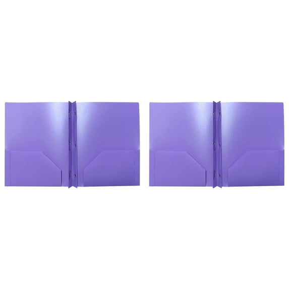 SJYYTT Plastic Folders with Pockets and Prongs 3 Prong Folders Folders with Holes Middle Folders for Documents Letter Size Manilla Folders Folders Letter Size Purple Folders 11.5"X9.5"