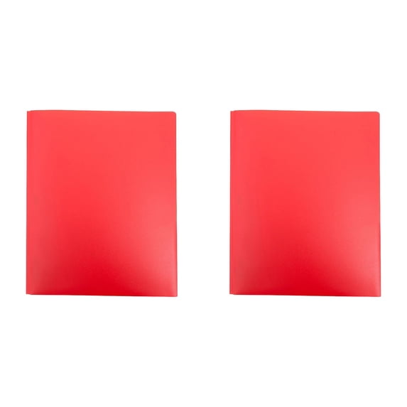SJYYTT Plastic Folders with Pockets and Prongs Office Supplies Heavy Duty Folders File Cabinet Folders File Folders & Accessories Paper Folder Pocket Cute Folders File Folders Red Folders 11.5"X9.5"