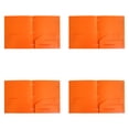 thumbnail image 1 of SJYYTT Plastic Folders with Pockets and Prongs Plastic Pocket Folders Paper Manila Folders Decorative File Folders folders bulk Colored File Folders Presentation Folders Orange Folders 11.5"X9.5", 1 of 9
