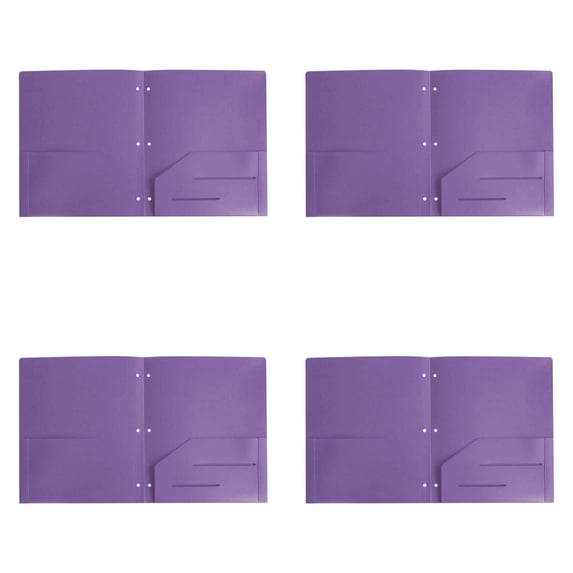SJYYTT Plastic Pocket Folders with Prongs Pastel Folders Plastic Folders Filing Cabinet Folders Pronged Folders Paper Folder Office Supplies Folders Letter Size Letter Size Purple Folders 11.5"X9.5"