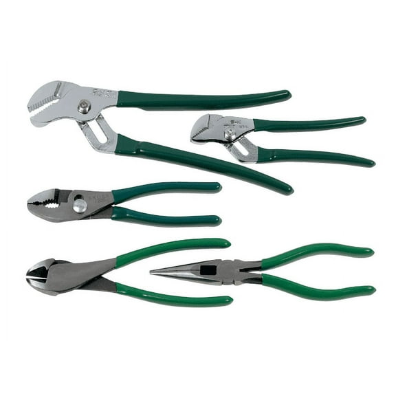 SK 17835 Plier Set 5 Piece Joint Tongs Combination, Adjustable Cutters. General Purpose Hand Tool