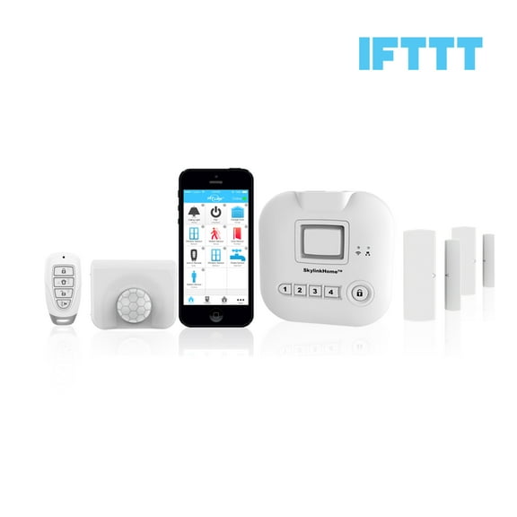 SK-200 SkylinkNet Connected Home Alarm Security & Home Automation System, iOS iPhone Android Smartphone App Compatible with No Monthly Fees