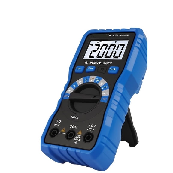 SK-33PV Photovoltaic Digital Multimeter, DC /AC Voltage 2000V ,Solar Testing Tool