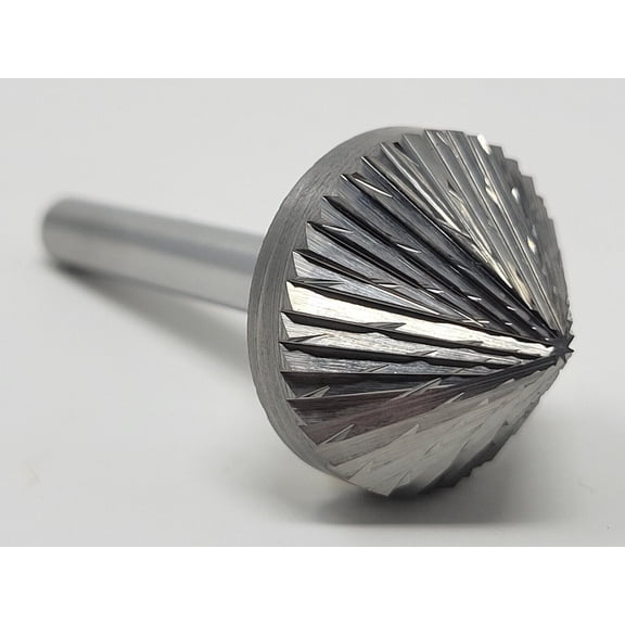 SK-9 Double Cut 90 Degree Countersink Carbide Bur Tool Burr Abrasive Cone Shape