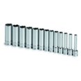 thumbnail image 1 of SK Hand Tool 1312 13-Piece 1/4 in. Drive 6 Point Deep Metric Socket Set, 1 of 2