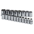 thumbnail image 1 of SK Hand Tool 1959 19-Piece 1/2 in. Drive 6 Point Standard Metric Socket Set, 1 of 2