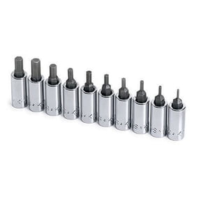 SK Hand Tool 19731 10-Piece 1/4 in. Drive SAE Hex Bit Socket Set