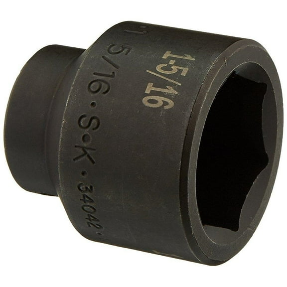 SK Hand Tool 34042 1/2-Inch Drive Standard Impact Socket, 1-5/16-Inch