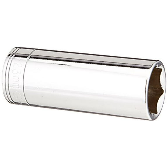 SK Hand Tool 40023 6 Point 23mm Drive Deep Socket, 1/2-Inch, Chrome