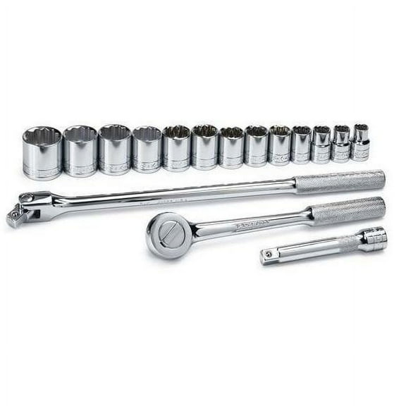 SK Hand Tool 4116 16-Piece 1/2 in. Drive 12-Point SAE Socket Set