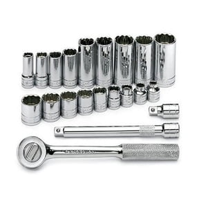 SK Hand Tool 4551 21-Piece 3/8 in. Drive 12-Point Std/Deep Well SAE Socket Set