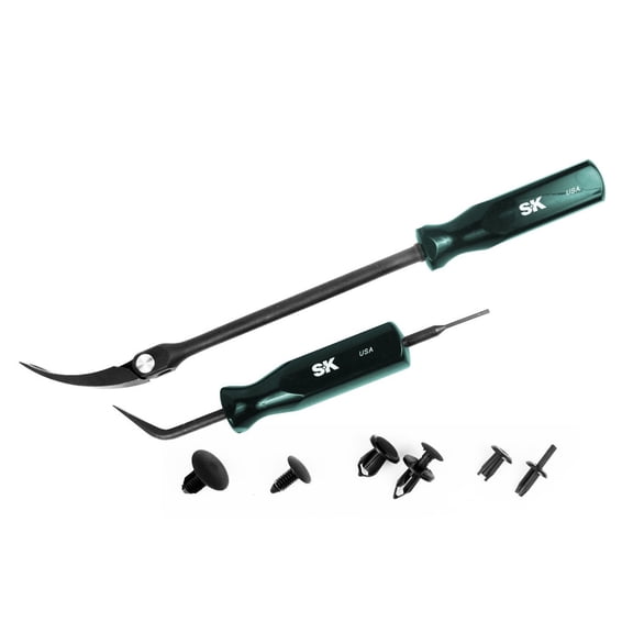 SK Hand Tool 6640 Plastic Body Clip & Rivet Removal Kit