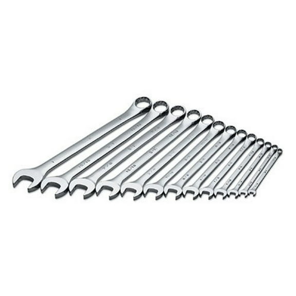 SK Hand Tool 86017 13-Piece 12-Point Long Combination SAE Wrench Set