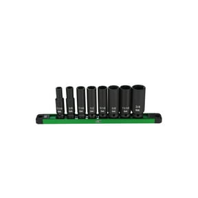 SK Hand Tools 8 Piece 3/8" Impact SAE Deep Socket Set