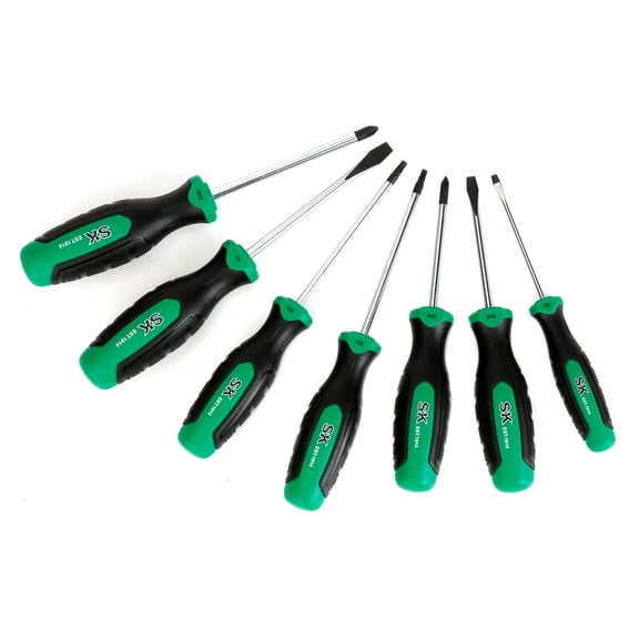SK Hand Tools SK01335 7 Piece Screwdriver Set with 360 Degree Rotation