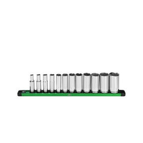 SK Hand Tools SK01346 12 Piece SAE 3/8" Drive Set Deep Socket Set