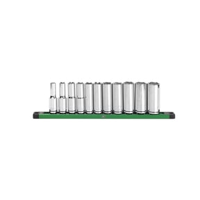 SK Hand Tools SK01348 11 Piece SAE 1/2" Drive Set Deep Socket Set
