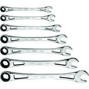 SK Hand Tools SK01362-EVA 7 Piece X-Frame Ratcheting Wrench Set, SAE Measurements