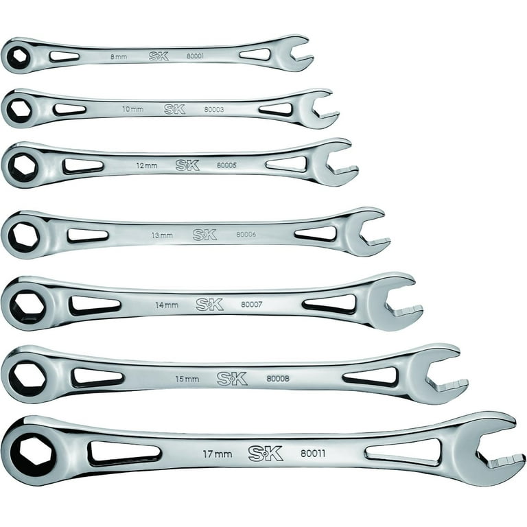 TONE Ratchet Ring Wrench – 17mm Standard Size, 72-Tooth Thin Head, 8.9 Inch Long