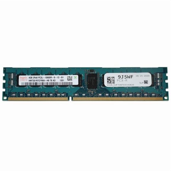 SK Hynix HMT351R7CFR8A-H9 4GB DDR3 1333MHz PC3L-10600R Dual Rank RDIMM Server Memory  9J5WF