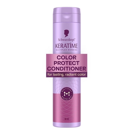 Schwarzkopf KERATIME Color Protect Conditioner for Color-Treated Hair, 10.1 fl oz