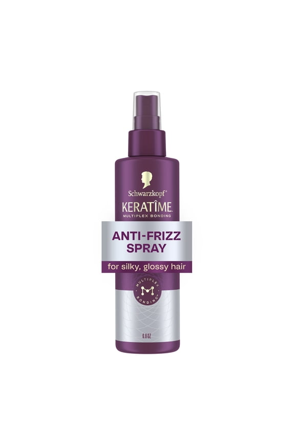 KERATIME Anti-Frizz Spray, Frizz Control & Heat Protectant 6.8 fl oz