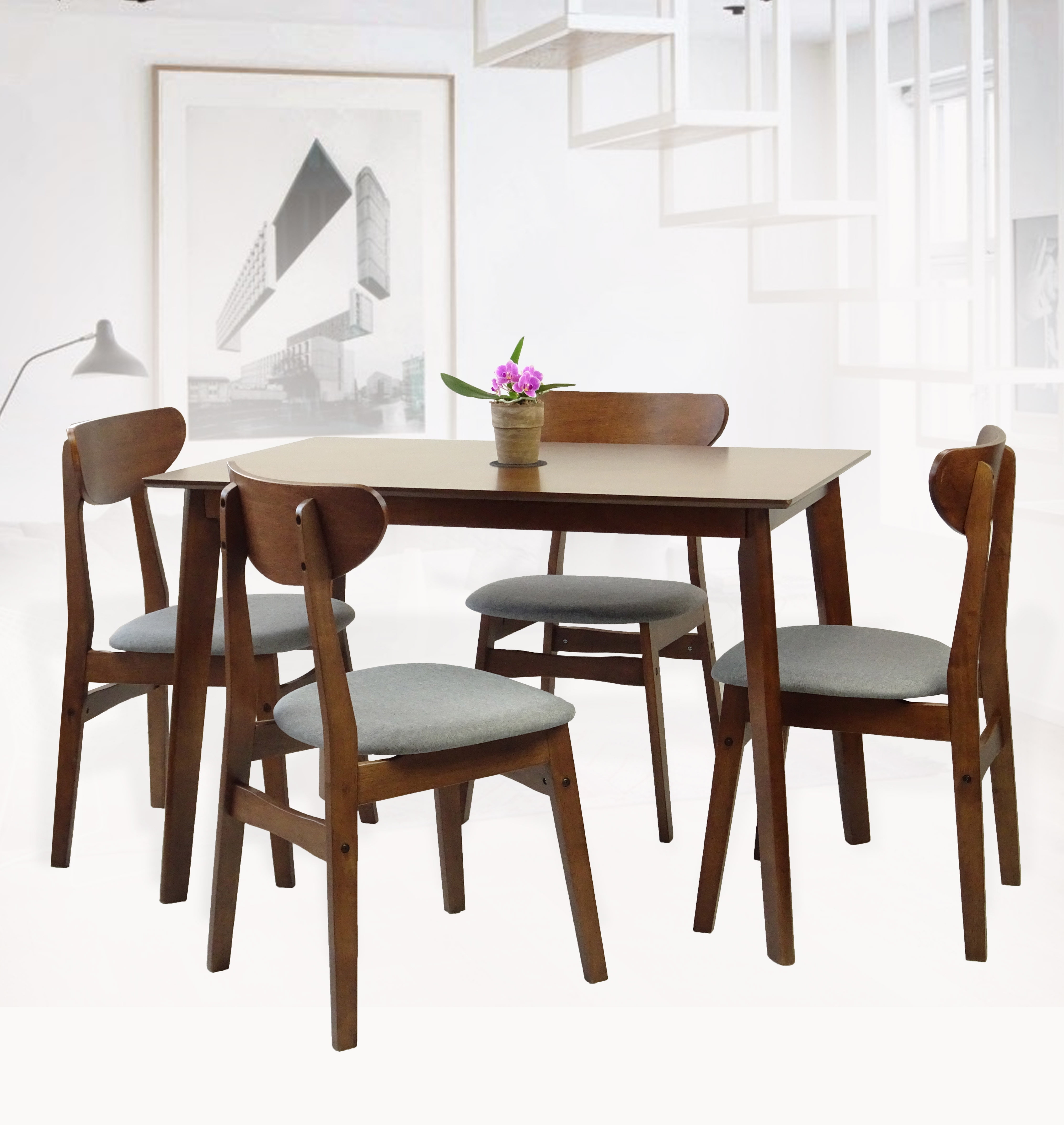 Medium dining table and chairs sales