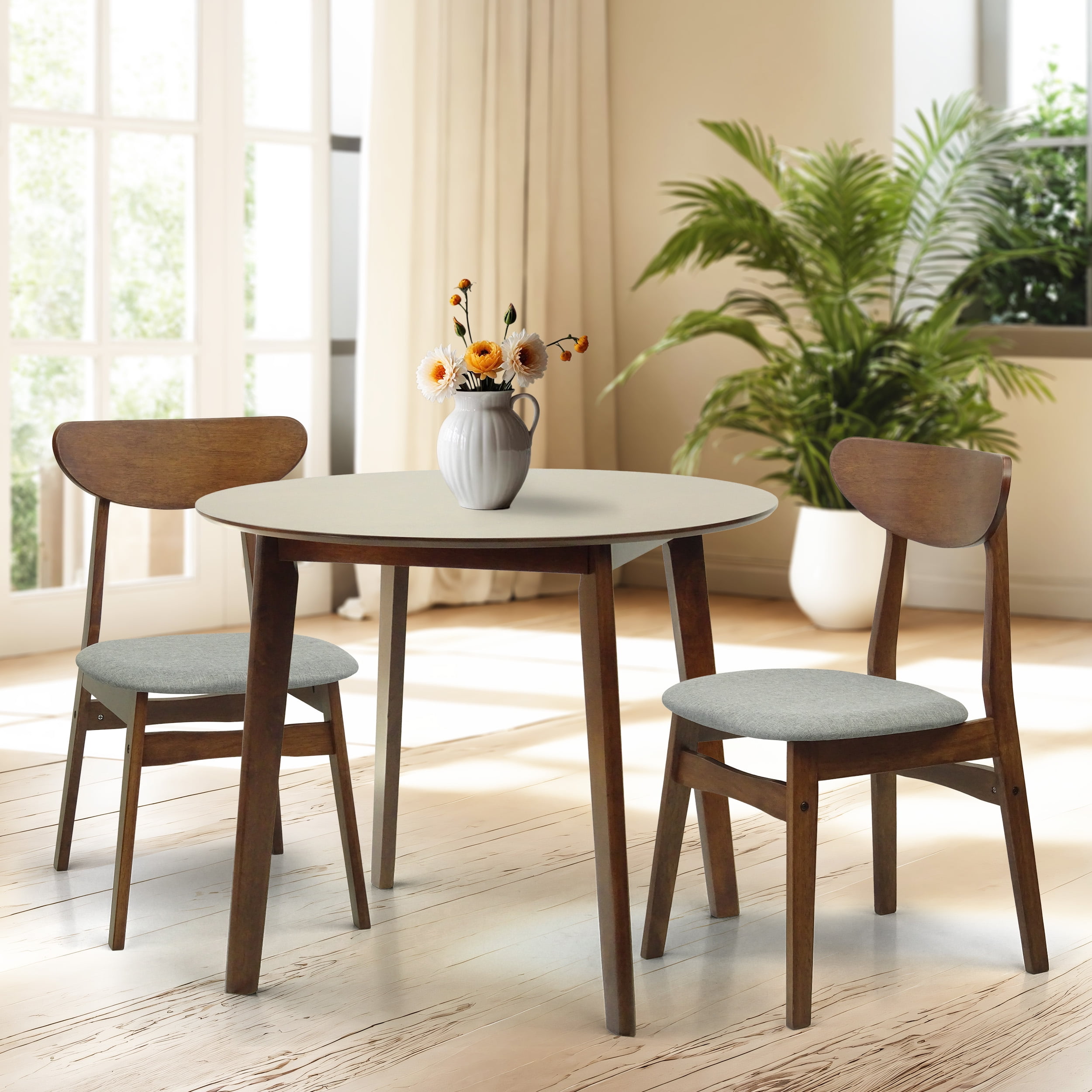 Round Dining Table Set with Side Chairs Solid UK Ubuy