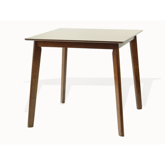SK New Interiors Kitchen Modern Wood Mandy Square Dining Table, Medium Brown Color