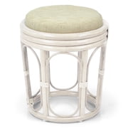 SK New Interiors Natural Ratthan Wicker Pier Stool